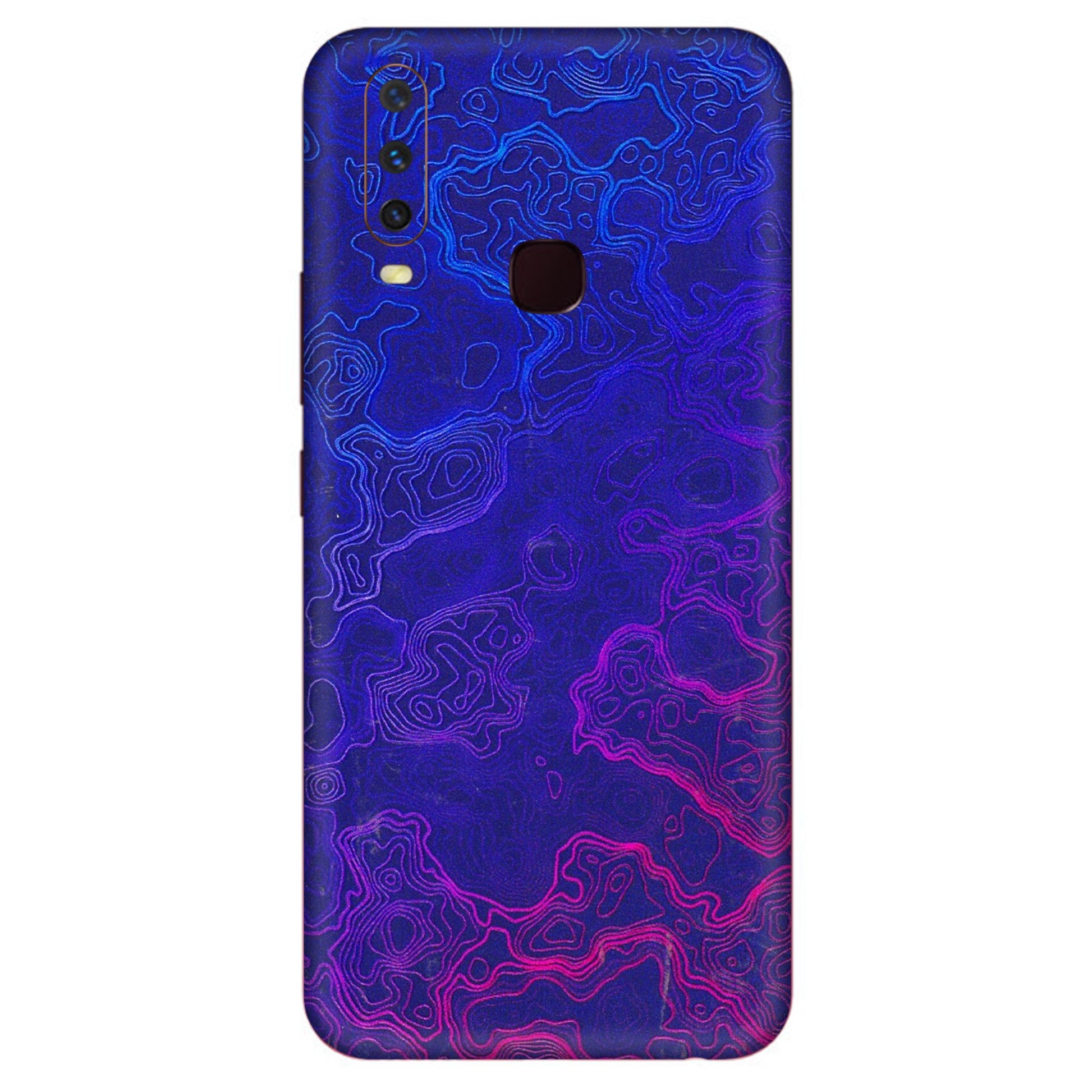 VIVO Y Series Phone Skins (All Models) - Purple Ripples Swirl - 3D Embossed Finish (L-314) Vivo Y12