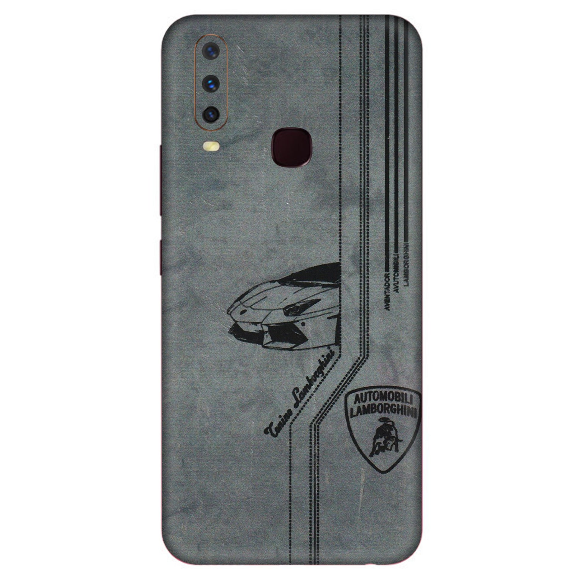 VIVO Y Series Phone Skins (All Models) - New Lamborgini Aventador - 3D Embossed Finish (L-321) Vivo Y12