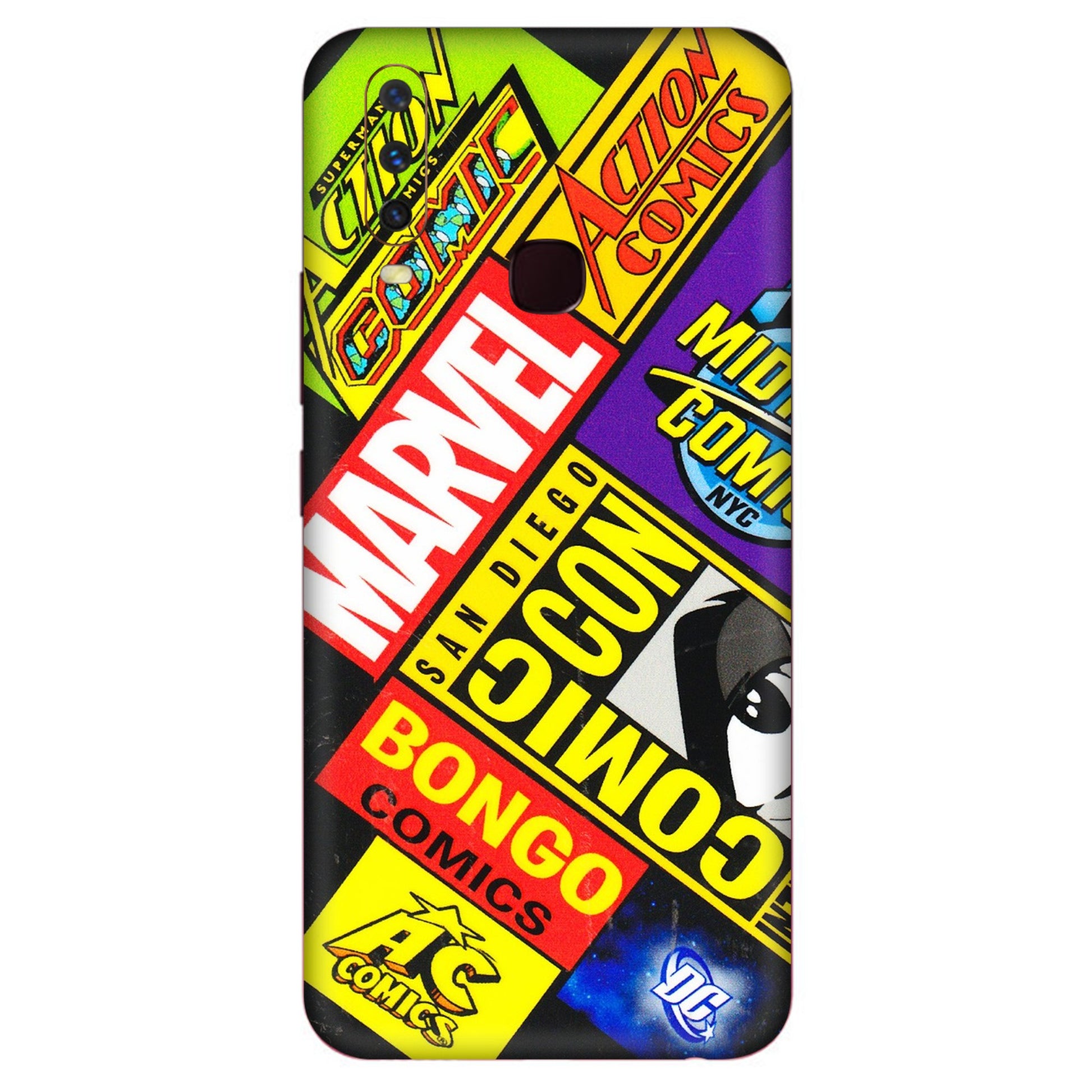 VIVO Y Series Phone Skins (All Models) - Bongo Comic Con - 3D Embossed Finish (L-325) Vivo Y12