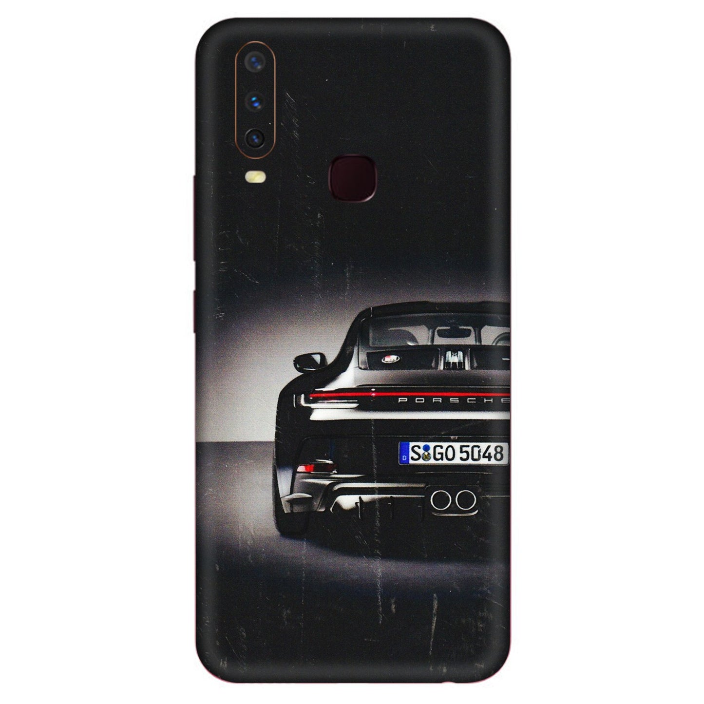 VIVO Y Series Phone Skins (All Models) - New Black Porsche GT3 - 3D Embossed Finish (L-327) Vivo Y12