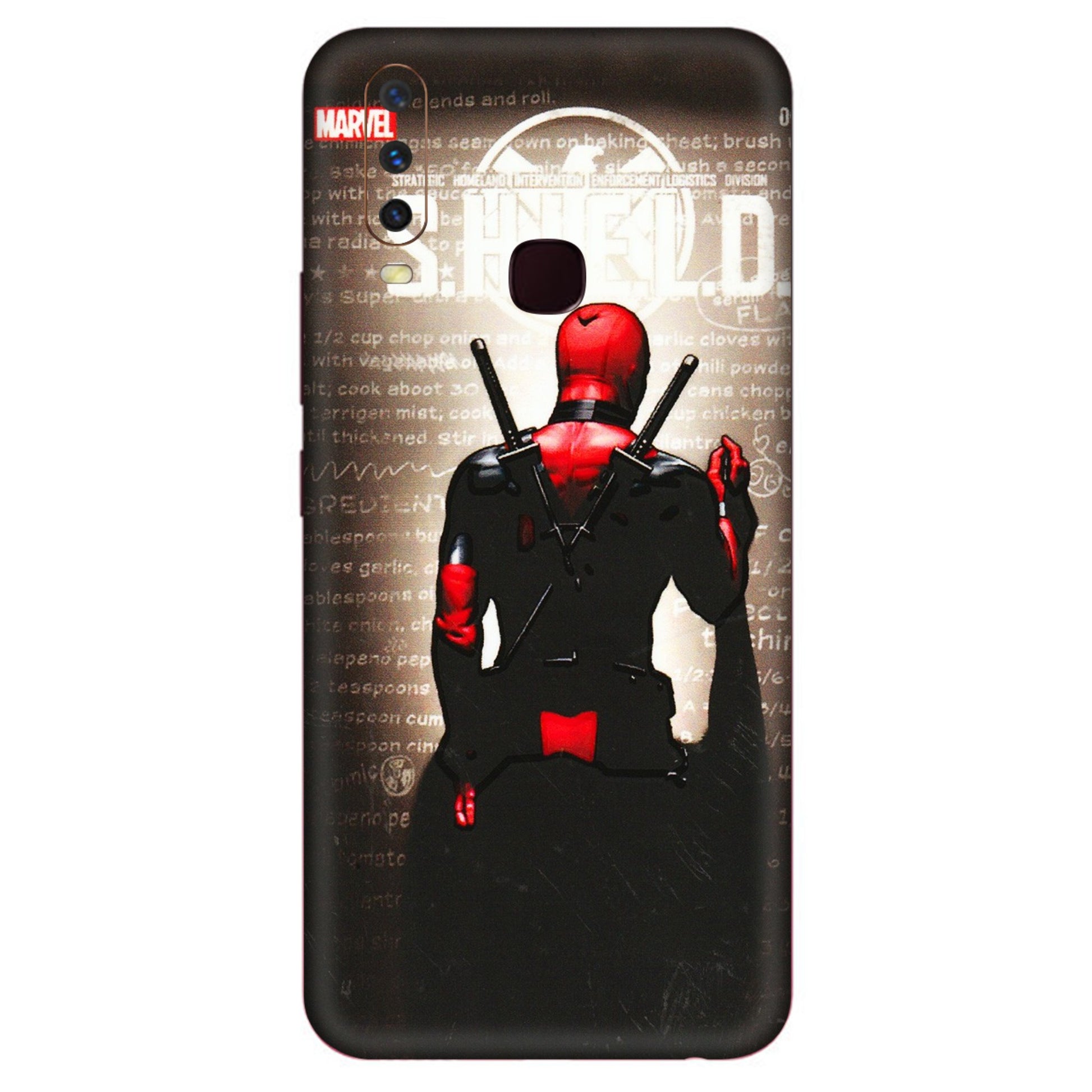 VIVO Y Series Phone Skins (All Models) - Deadpool - 3D Embossed Finish (L-56) Vivo Y12
