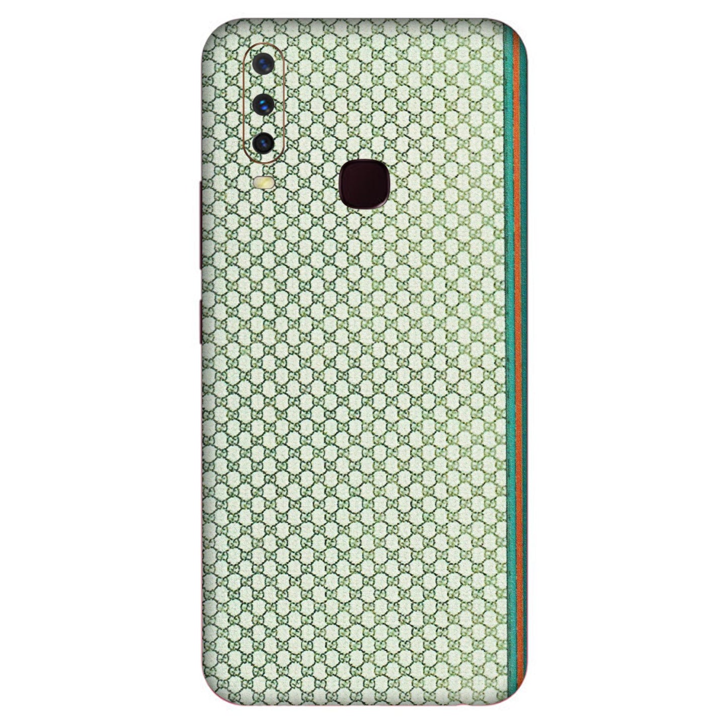 VIVO Y Series Phone Skins (All Models) - Gucci Fabric Pattern - 3D Embossed Finish (L-73) Vivo Y12