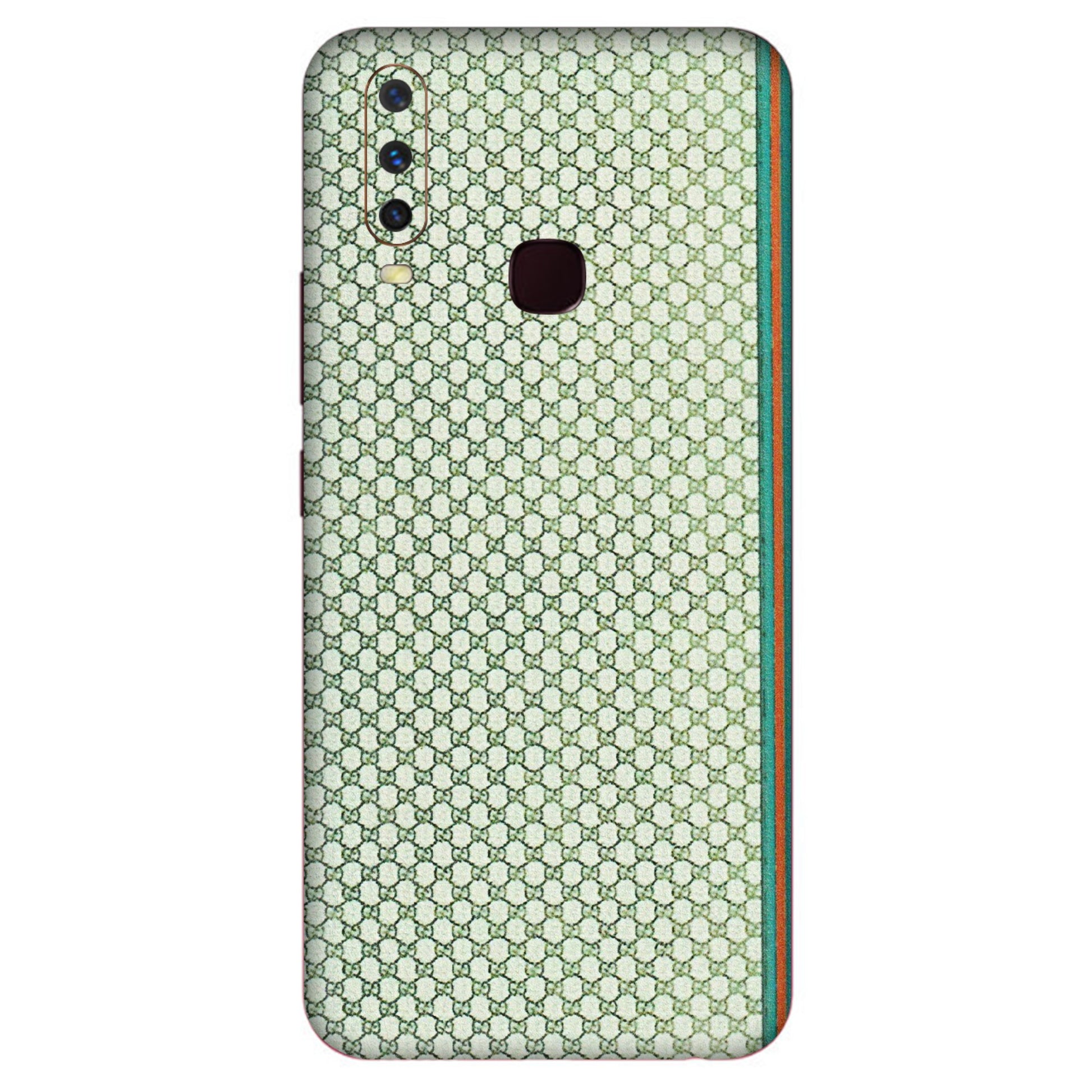 VIVO Y Series Phone Skins (All Models) - Gucci Fabric Pattern - 3D Embossed Finish (L-73) Vivo Y12