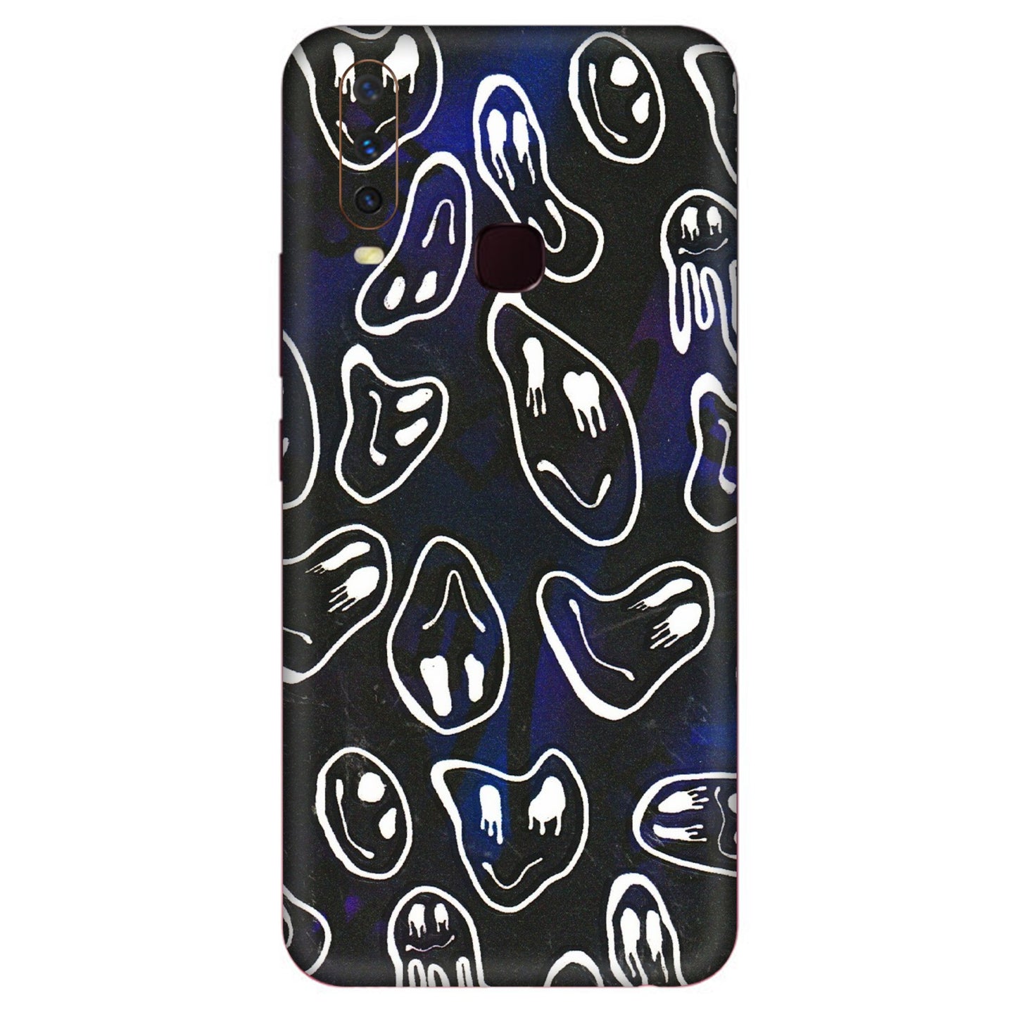 VIVO Y Series Phone Skins (All Models) - Distorted Smileys - 3D Embossed Finish (L-92) Vivo Y12
