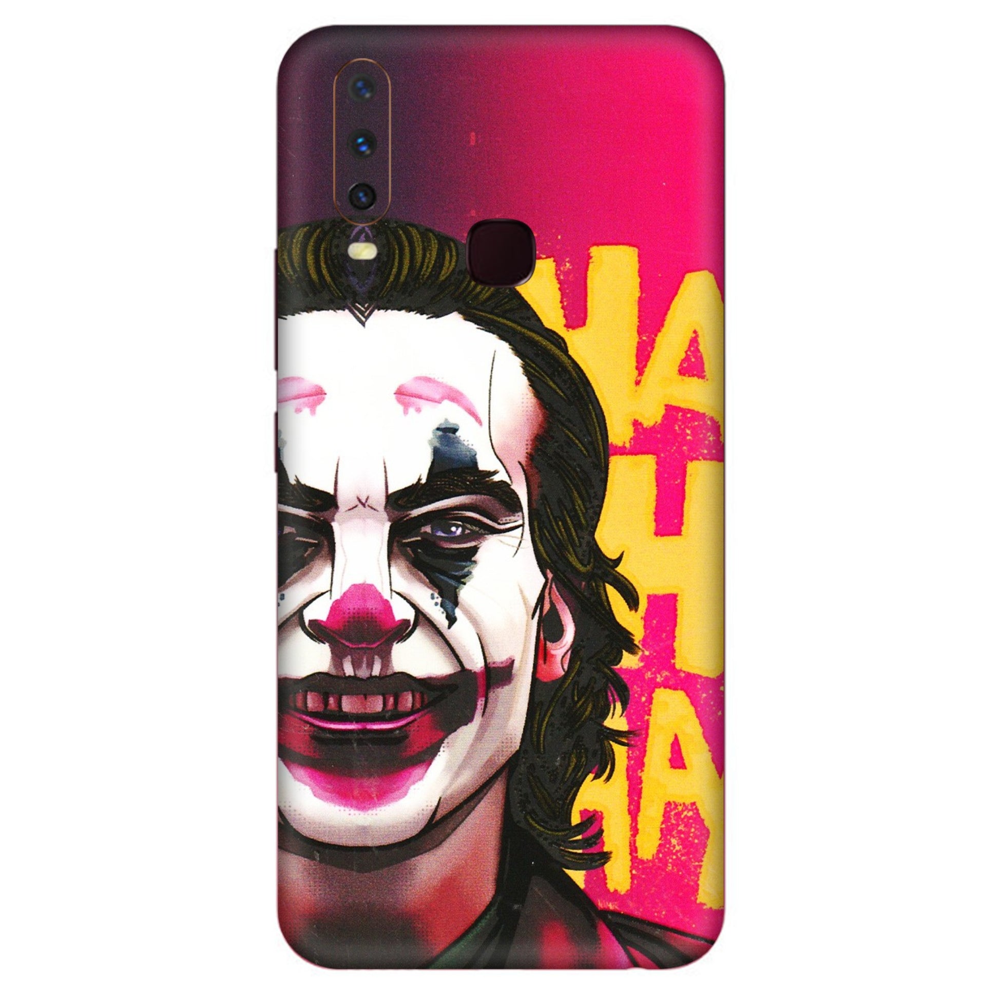VIVO Y Series Phone Skins (All Models) - Joker Evil Laugh - 3D Embossed Finish (L-97) Vivo Y12