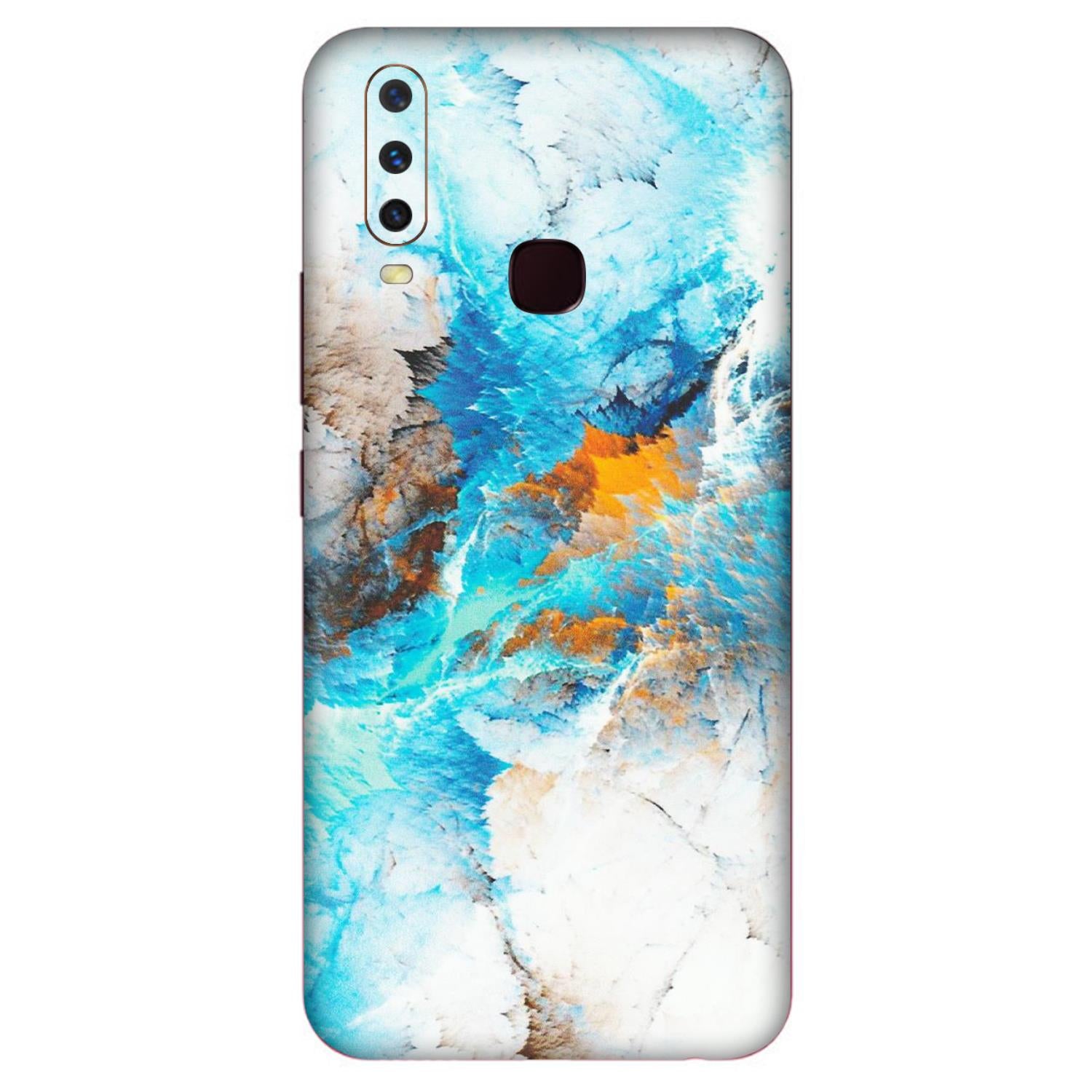 VIVO Y Series Phone Skins (All Models) - Blue Waves Abstract - Matte Finish (M-19) Vivo Y12