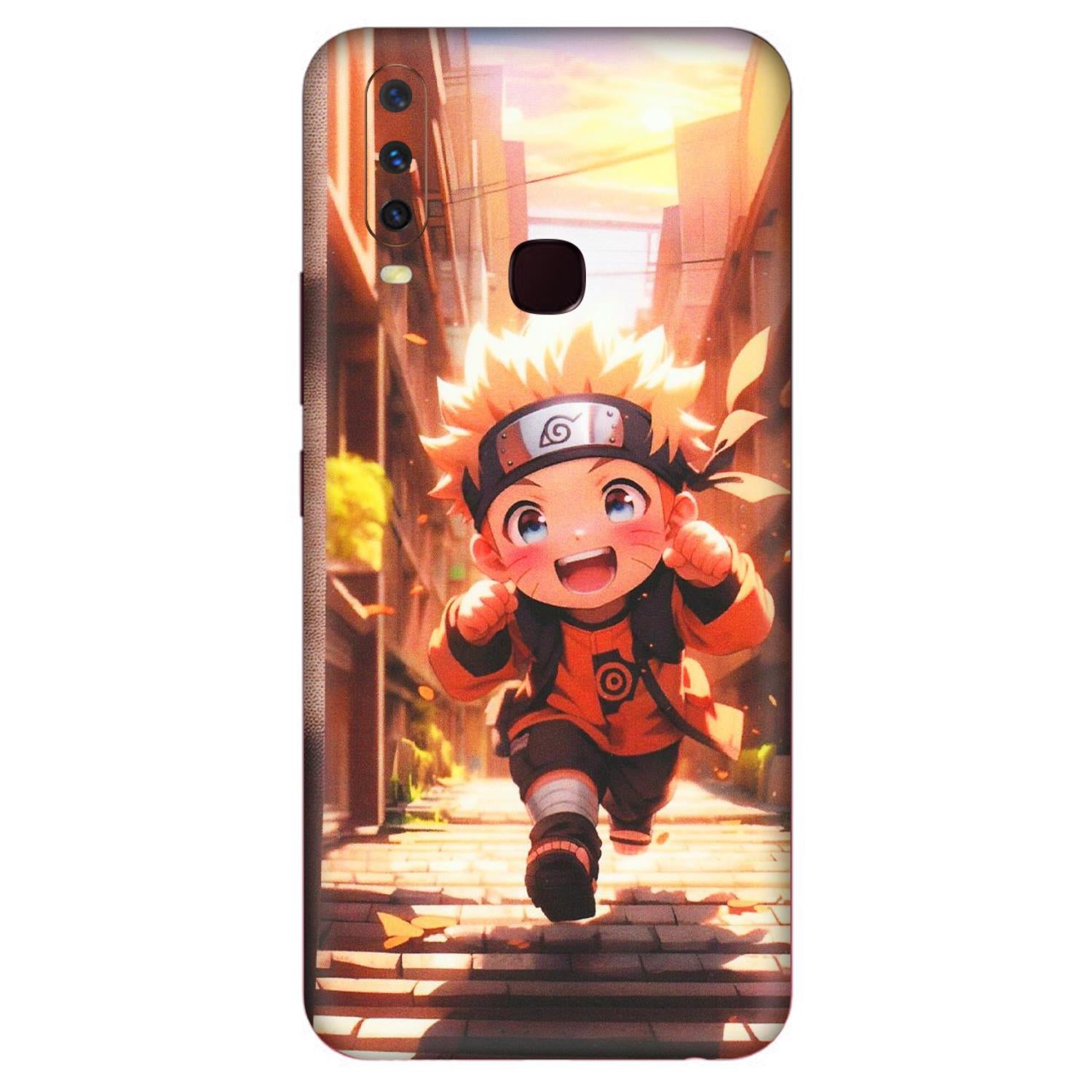 VIVO Y Series Phone Skins (All Models) - Naruto Cute Toon Running - Matte Finish (M-04) Vivo Y12