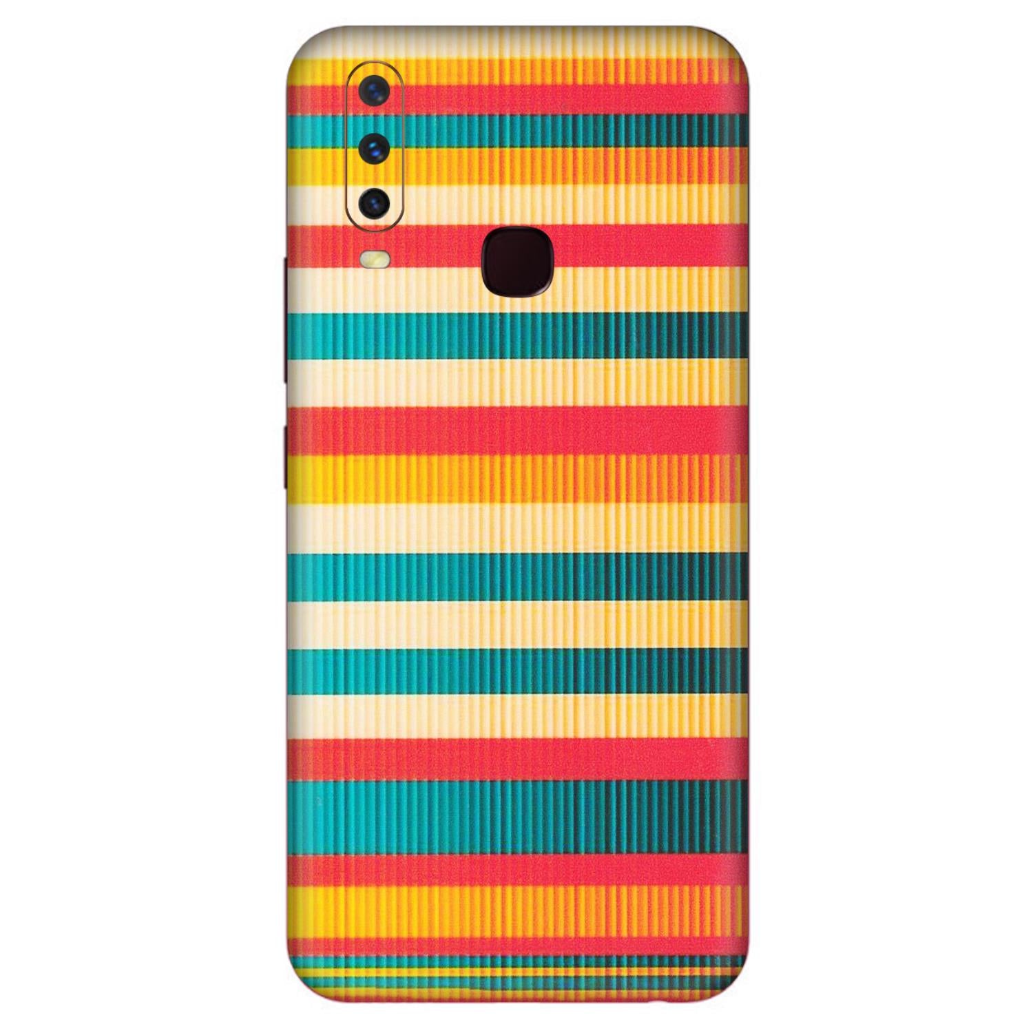 VIVO Y Series Phone Skins (All Models) - Colourful Stripes Soothing Effect - Matte Finish (M-86) Vivo Y12