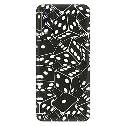 VIVO Y Series Phone Skins (All Models) - Big Black Dices - 3D Embossed Finish (L-106) Vivo Y12s