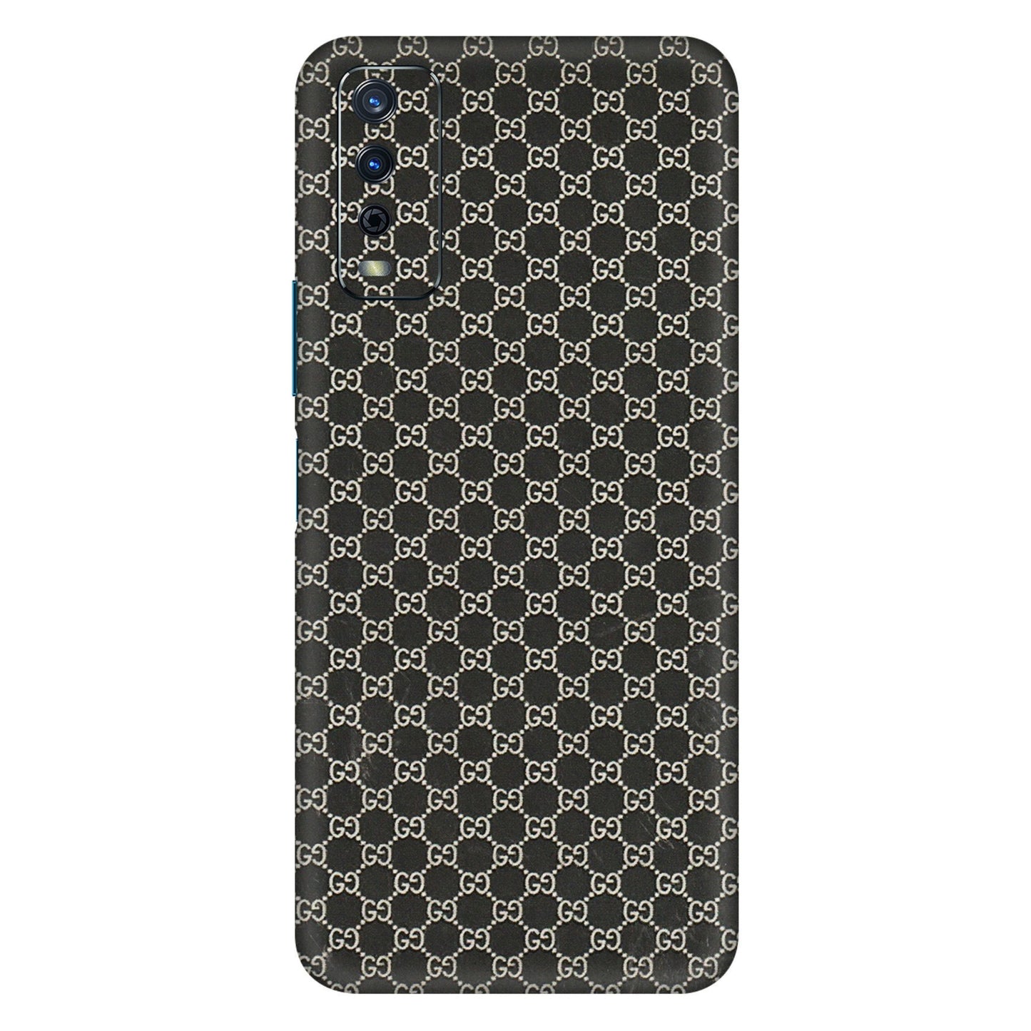 VIVO Y Series Phone Skins (All Models) - Black G Print - 3D Embossed Finish (L-109) Vivo Y12s