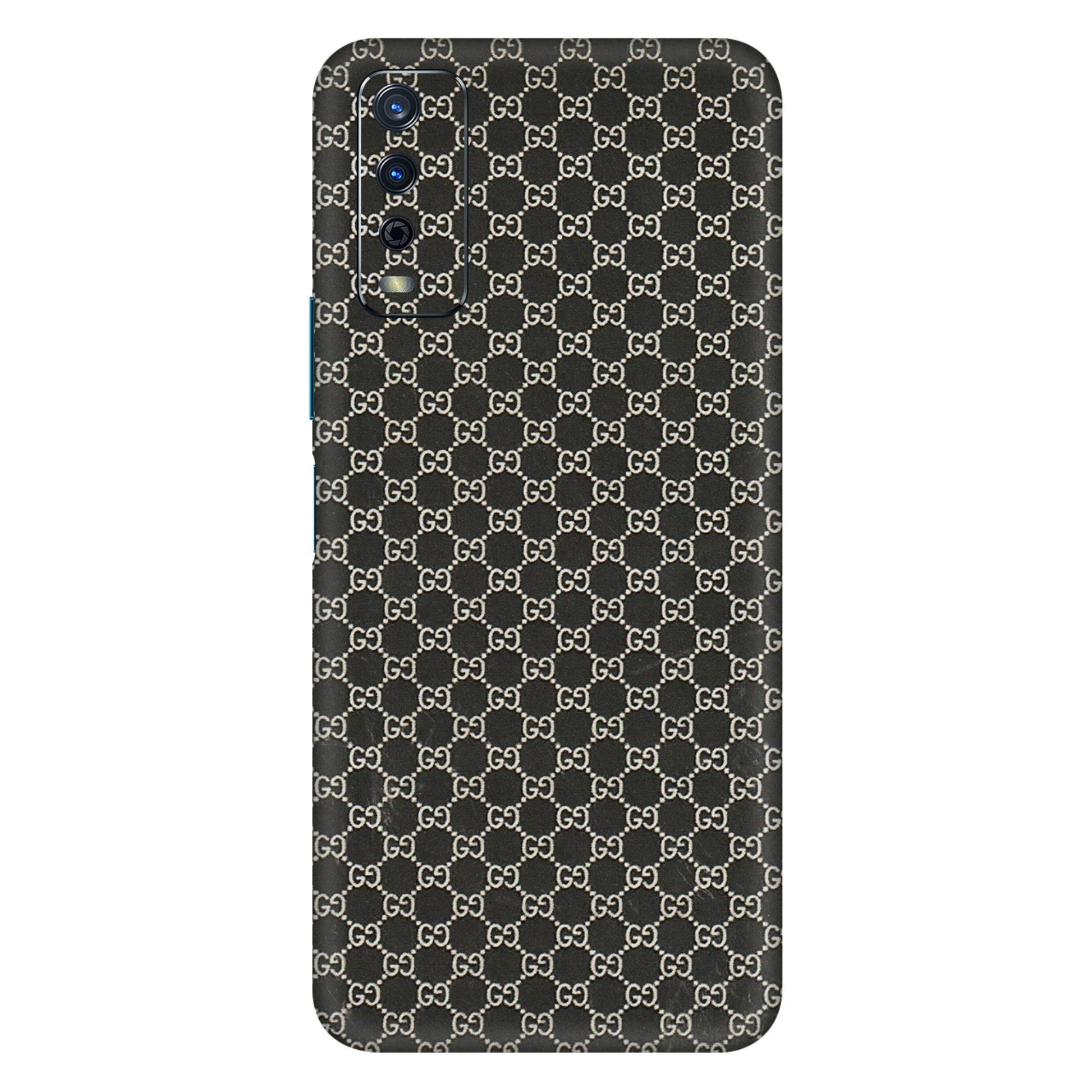 VIVO Y Series Phone Skins (All Models) - Black G Print - 3D Embossed Finish (L-109) Vivo Y12s