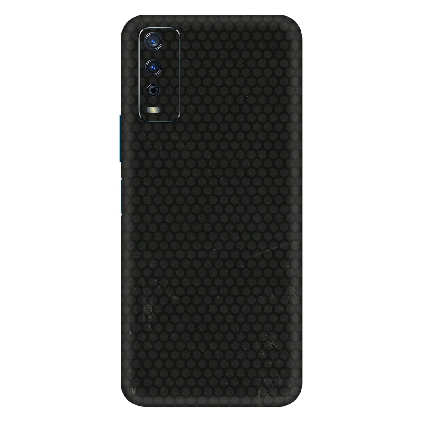 VIVO Y Series Phone Skins (All Models) - Black honeycomb - 3D Embossed Finish (L-114) Vivo Y12s