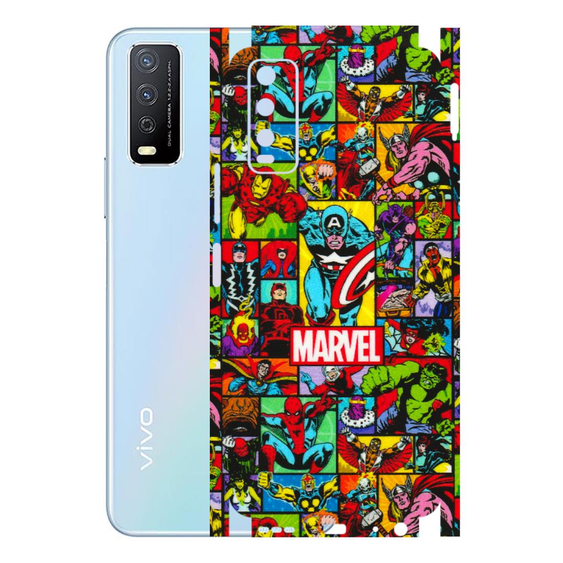 VIVO Y Series Phone Skins (All Models) - MARVELOUS Comic Characters - 3D Embossed Finish (L-129) Vivo Y12s