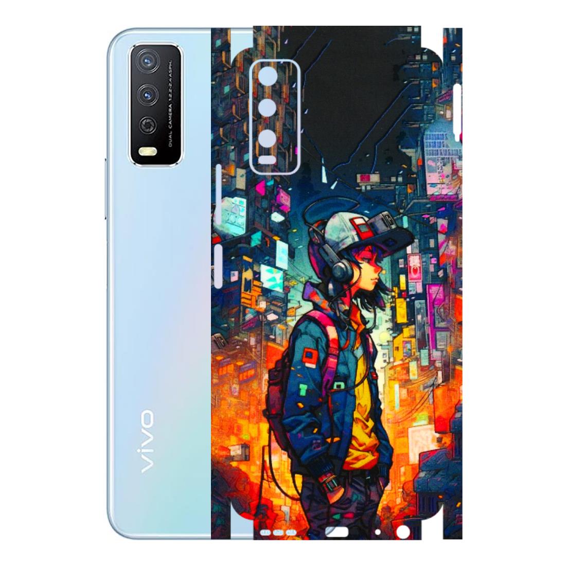 VIVO Y Series Phone Skins (All Models) - Street Anime Guy - 3D Embossed Finish (L-158) Vivo Y12s