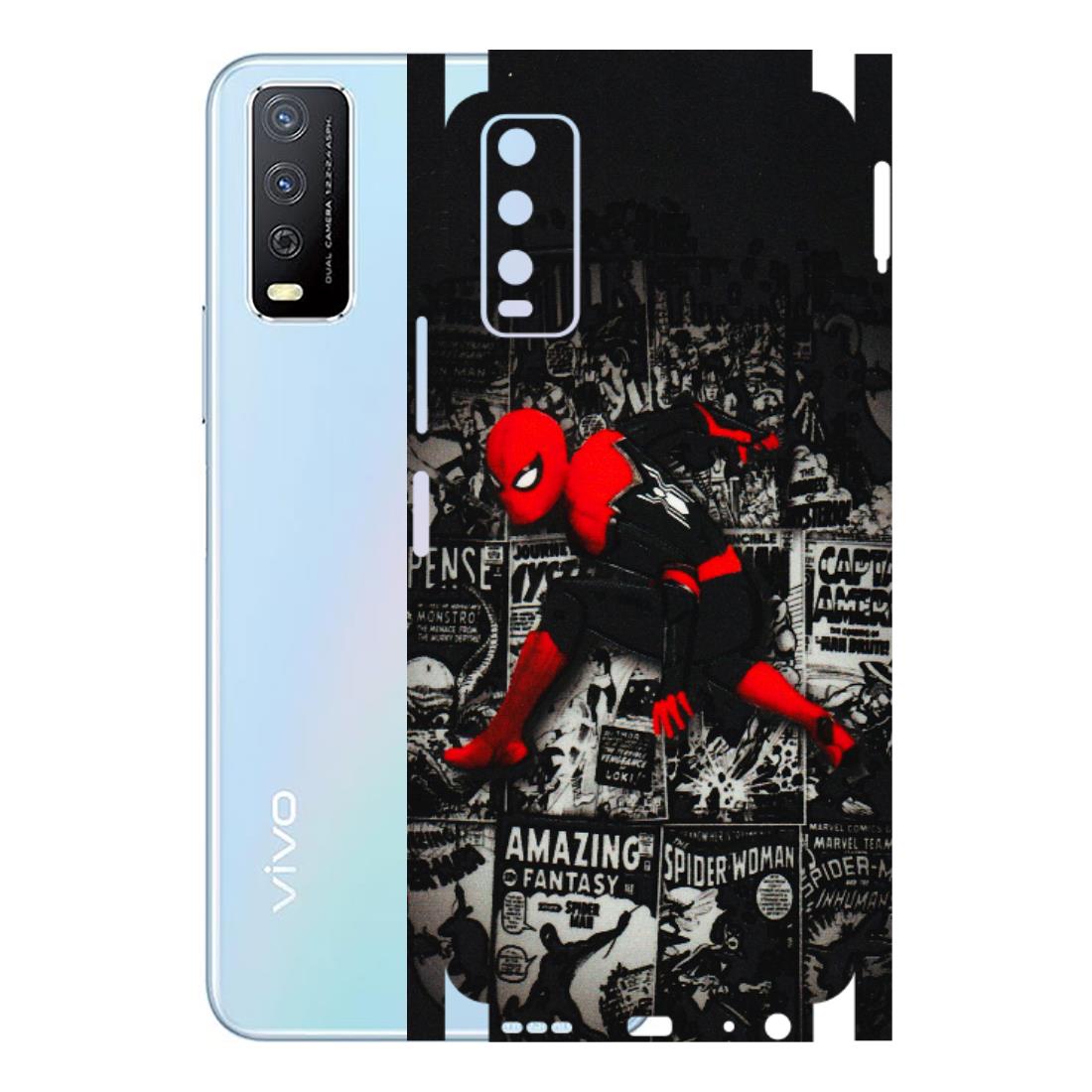 VIVO Y Series Phone Skins (All Models) - SpiderMan New - 3D Embossed Finish (L-162) Vivo Y12s