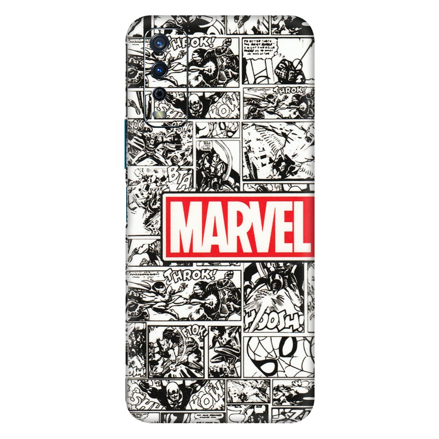 VIVO Y Series Phone Skins (All Models) - Marvel Comic - 3D Embossed Finish (L-171) Vivo Y12s