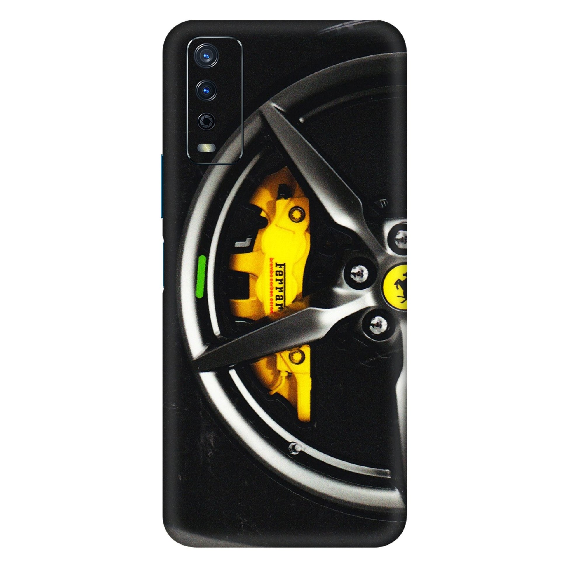 VIVO Y Series Phone Skins (All Models) - Ferrari Wheel Alloy - 3D Embossed Finish (L-173) Vivo Y12s