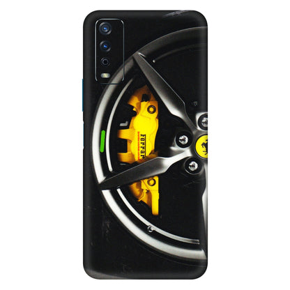 VIVO Y Series Phone Skins (All Models) - Ferrari Wheel Alloy - 3D Embossed Finish (L-173) Vivo Y12s