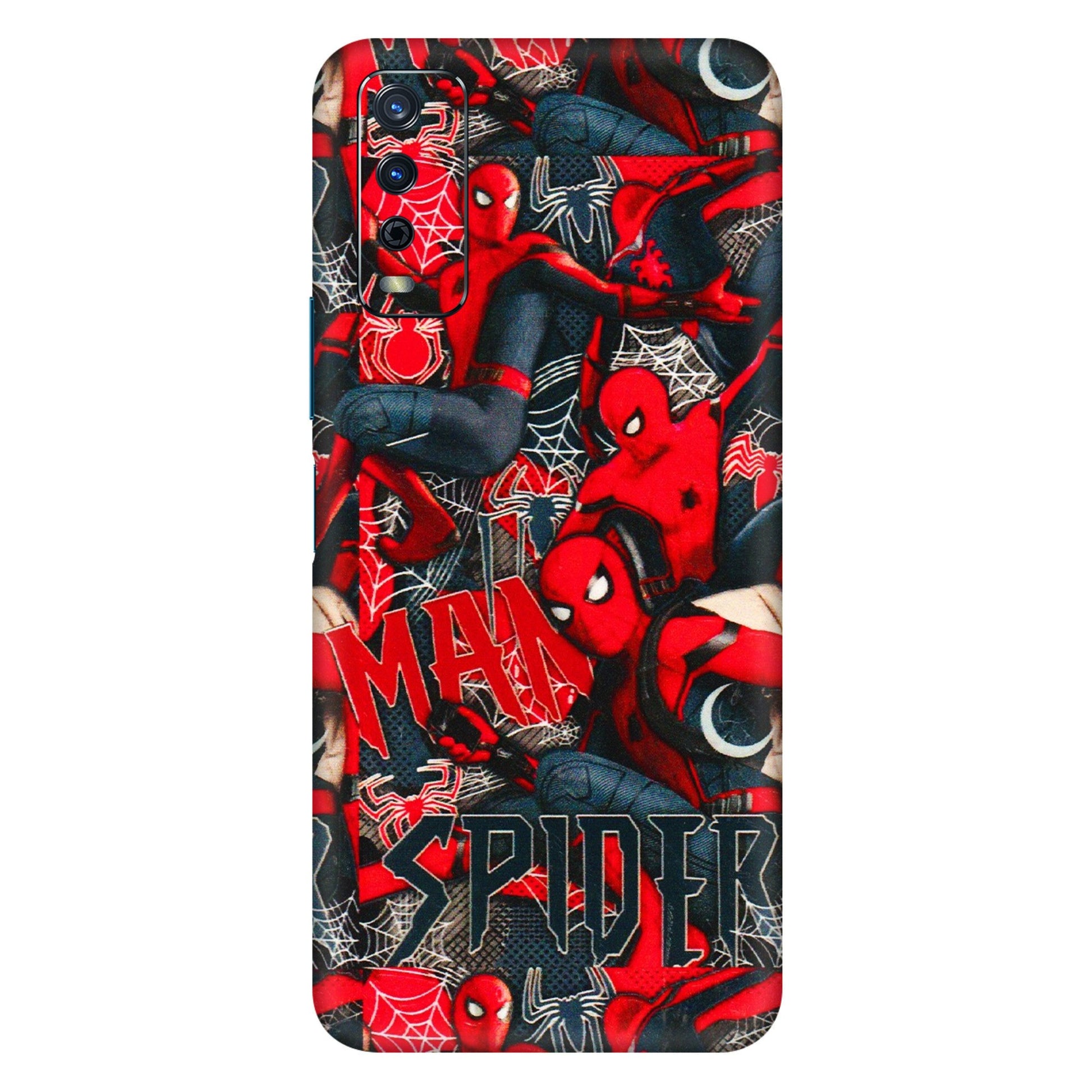 VIVO Y Series Phone Skins (All Models) - SpiderMan Cool - 3D Embossed Finish (L-188) Vivo Y12s