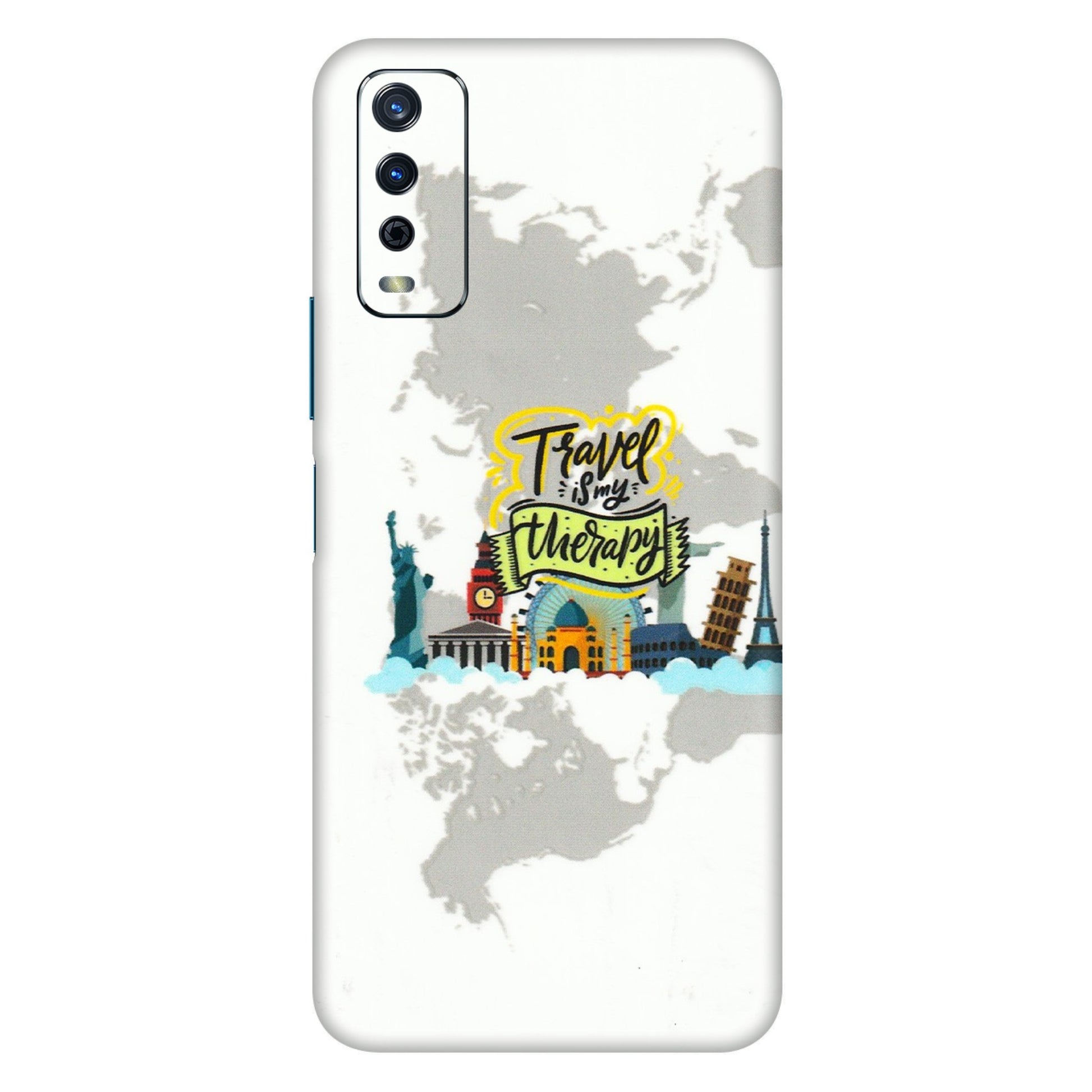 VIVO Y Series Phone Skins (All Models) - Travel Therapy - 3D Embossed Finish (L-199) Vivo Y12s