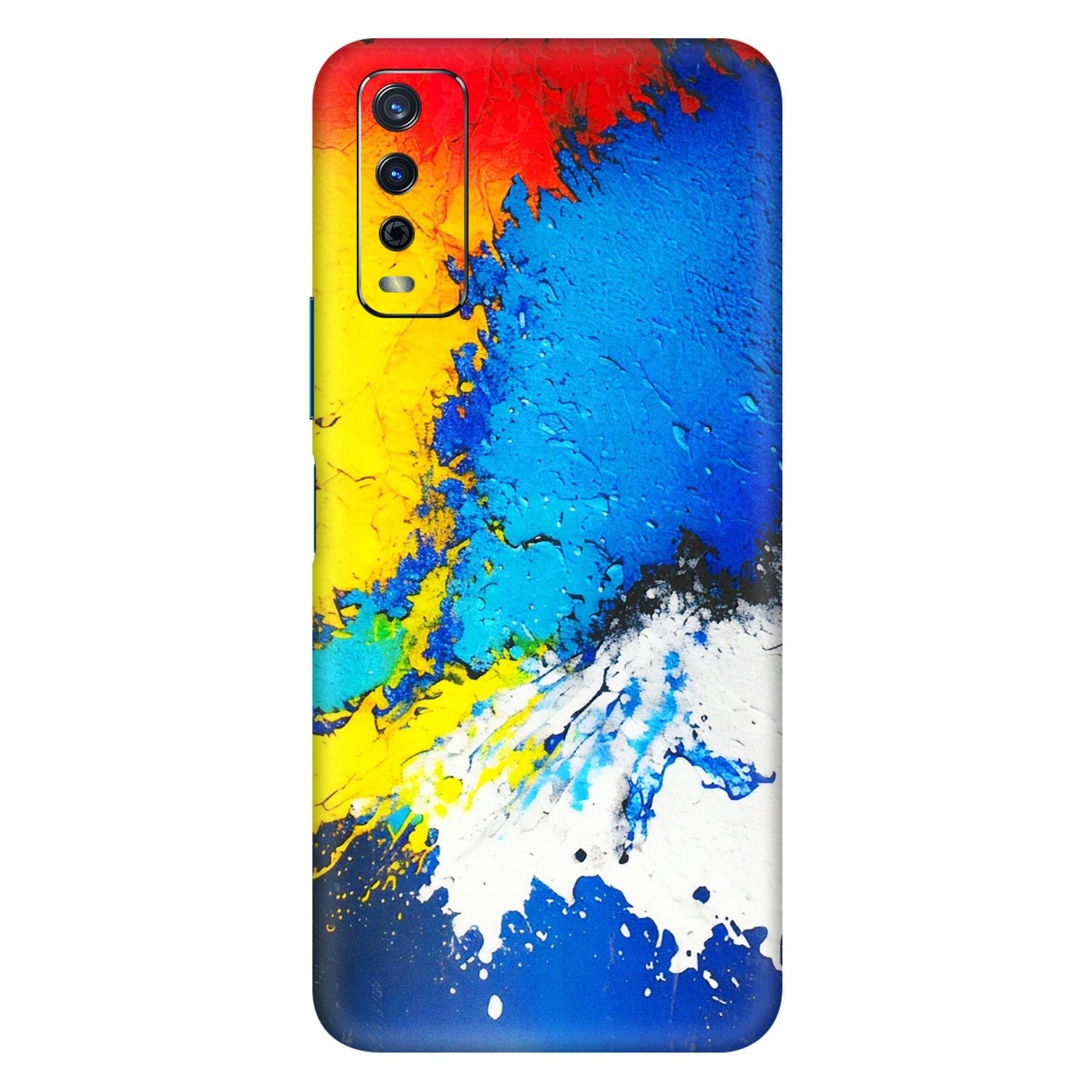 VIVO Y Series Phone Skins (All Models) - Acrylic Paint Spill - 3D Embossed Finish (L-229) Vivo Y12s