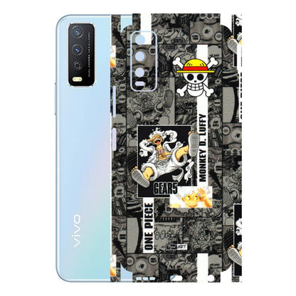 VIVO Y Series Phone Skins (All Models) - Cuffy Anime MonkeyCamic - 3D Embossed Finish (L-242) Vivo Y12s