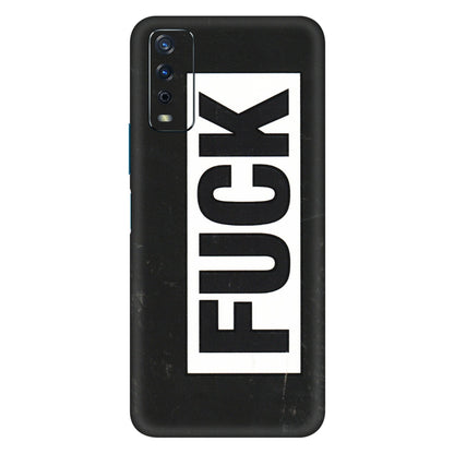 VIVO Y Series Phone Skins (All Models) - The F Word - 3D Embossed Finish (L-255) Vivo Y12s
