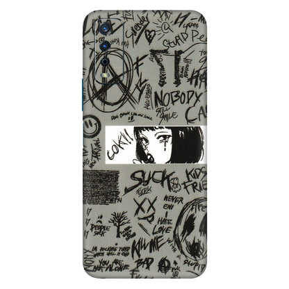 VIVO Y Series Phone Skins (All Models) - Never Have Love Anime - 3D Embossed Finish (L-260) Vivo Y12s