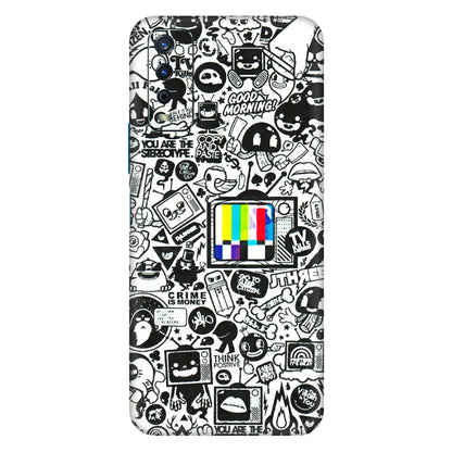 VIVO Y Series Phone Skins (All Models) - Doodles Positive Art - 3D Embossed Finish (L-263) Vivo Y12s