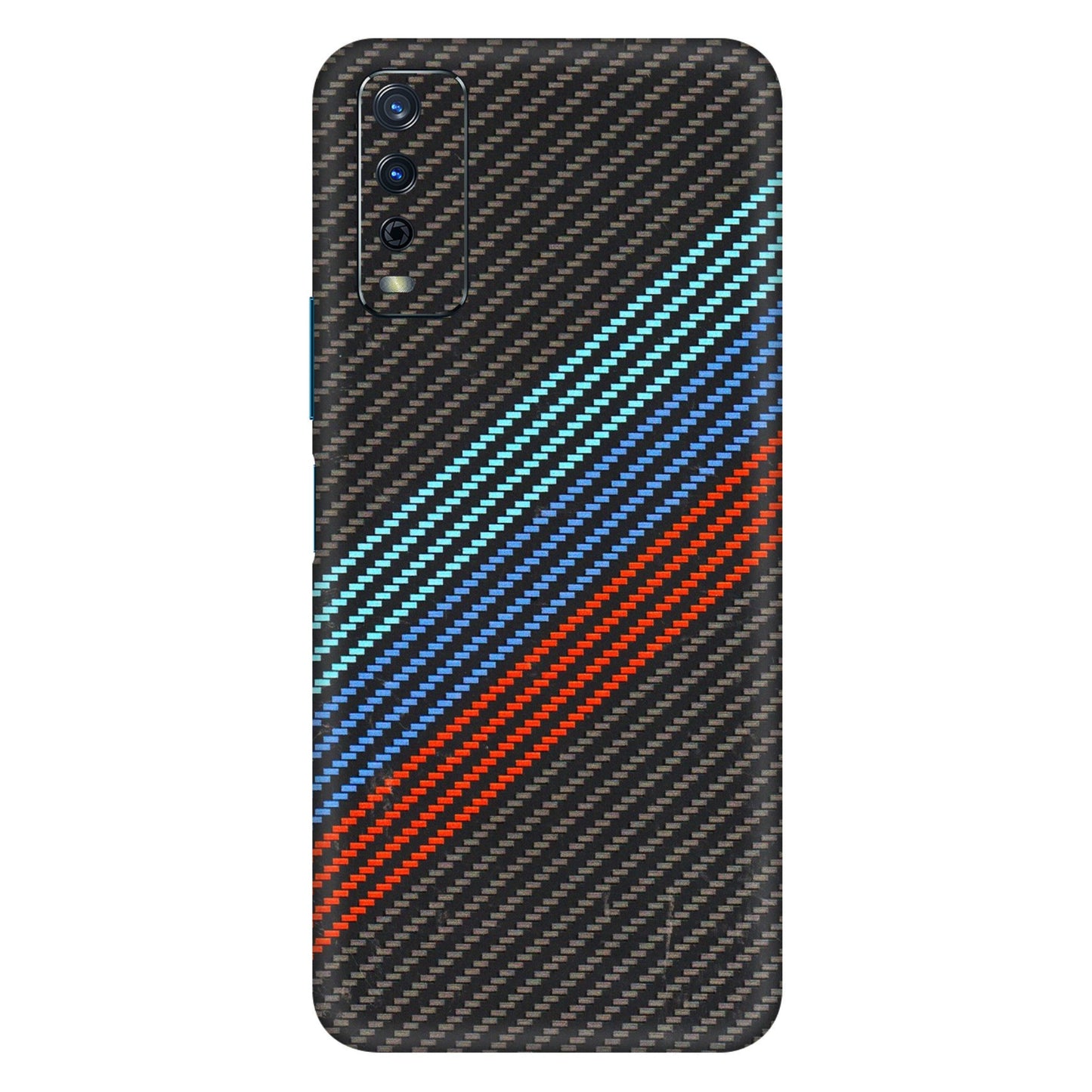 VIVO Y Series Phone Skins (All Models) - Carbon BM - 3D Embossed Finish (L-302) Vivo Y12s