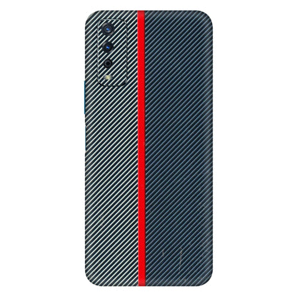 VIVO Y Series Phone Skins (All Models) - Blue Sober Lines - 3D Embossed Finish (L-305) Vivo Y12s