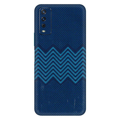 VIVO Y Series Phone Skins (All Models) - Blue Sober Waves - 3D Embossed Finish (L-306) Vivo Y12s