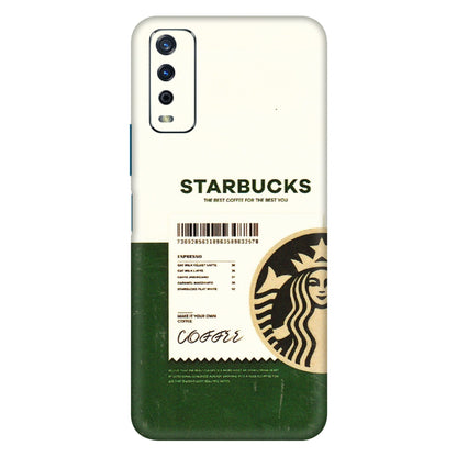 VIVO Y Series Phone Skins (All Models) - Starbucks Barcode - 3D Embossed Finish (L-308) Vivo Y12s