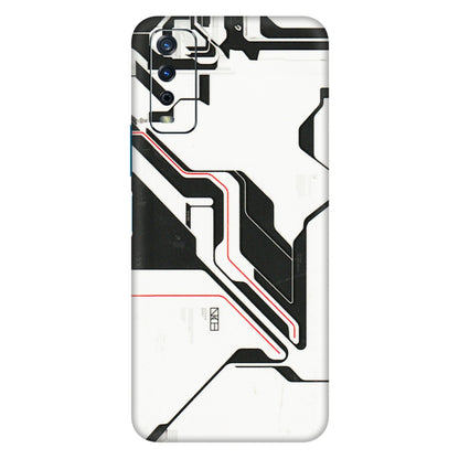 VIVO Y Series Phone Skins (All Models) - White Techy Logo - 3D Embossed Finish (L-312) Vivo Y12s
