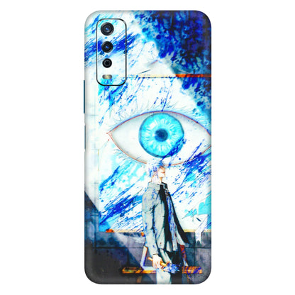 VIVO Y Series Phone Skins (All Models) - Anime Sea Blue Eye - 3D Embossed Finish (L-318) Vivo Y12s