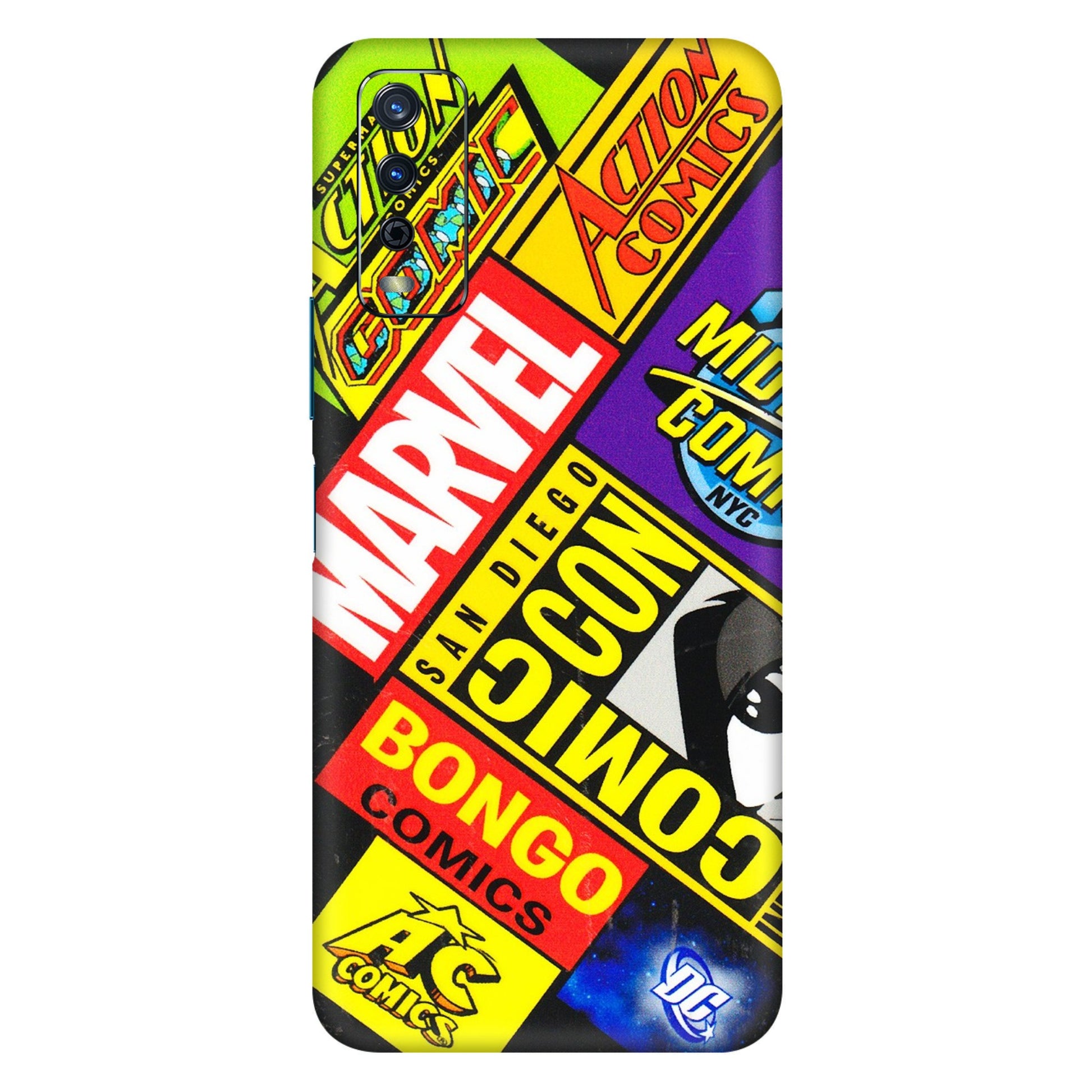 VIVO Y Series Phone Skins (All Models) - Bongo Comic Con - 3D Embossed Finish (L-325) Vivo Y12s
