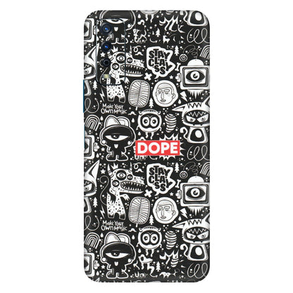 VIVO Y Series Phone Skins (All Models) - Dope Stay Classy Black Doodles - Matte Finish (M-126) Vivo Y12s