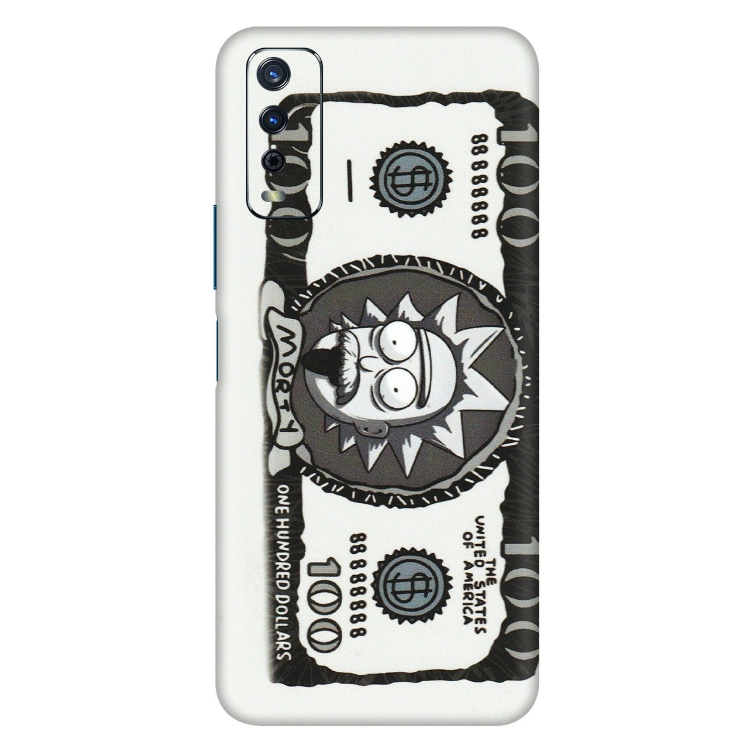 VIVO Y Series Phone Skins (All Models) - Rick And Morty Hundred Dollar Anime - Matte Finish (M-161) Vivo Y12s
