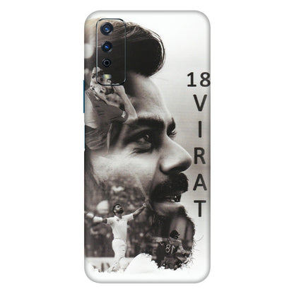 VIVO Y Series Phone Skins (All Models) - Virat Kohli Cricketer - Matte Finish (M-163) Vivo Y12s