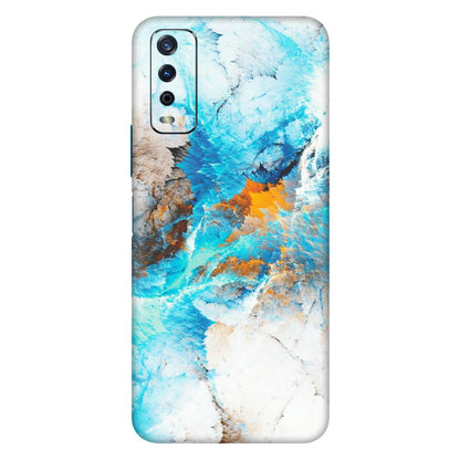 VIVO Y Series Phone Skins (All Models) - Blue Waves Abstract - Matte Finish (M-19) Vivo Y12s