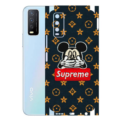 VIVO Y Series Phone Skins (All Models) - Mickey Supreme - Matte Finish (M-83) Vivo Y12s