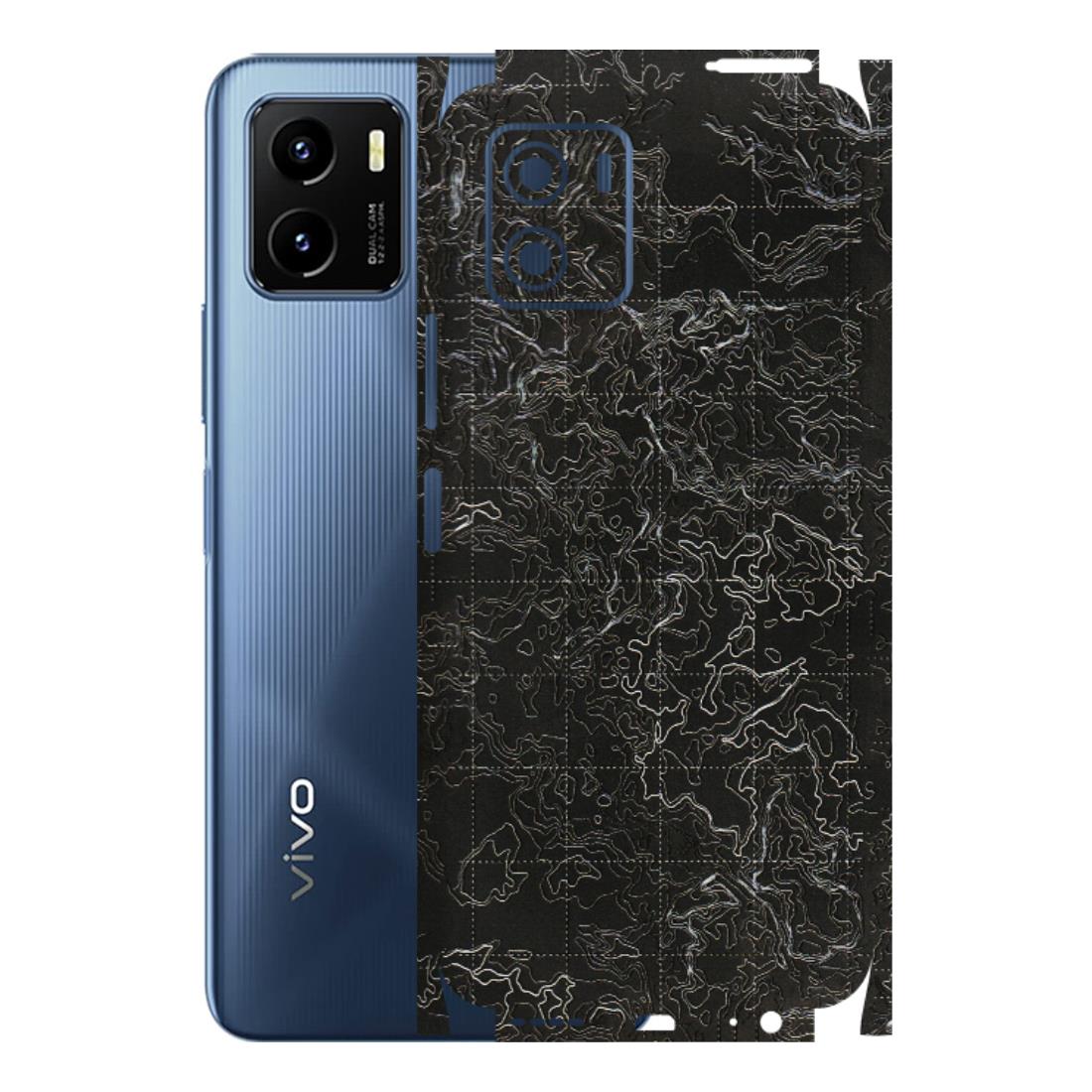 VIVO Y Series Phone Skins (All Models) - Black map Texture - 3D Embossed Finish (L-201) Vivo Y15C