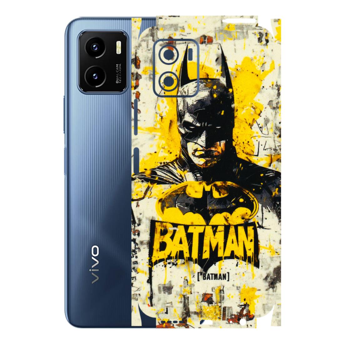 VIVO Y Series Phone Skins (All Models) - Batman Yellow BT - 3D Embossed Finish (L-304) Vivo Y15C