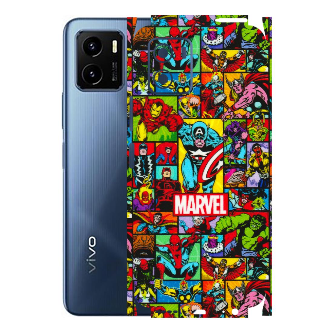 VIVO Y Series Phone Skins (All Models) - MARVELOUS Comic Characters - 3D Embossed Finish (L-129) Vivo Y15S