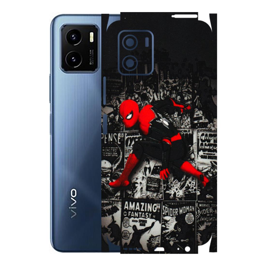 VIVO Y Series Phone Skins (All Models) - SpiderMan New - 3D Embossed Finish (L-162) Vivo Y15S