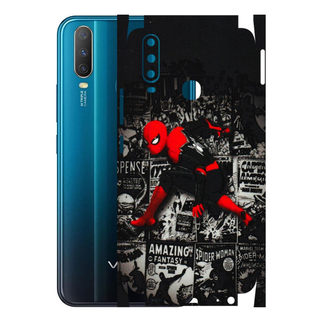 VIVO Y Series Phone Skins (All Models) - SpiderMan New - 3D Embossed Finish (L-162) Vivo Y15 2019