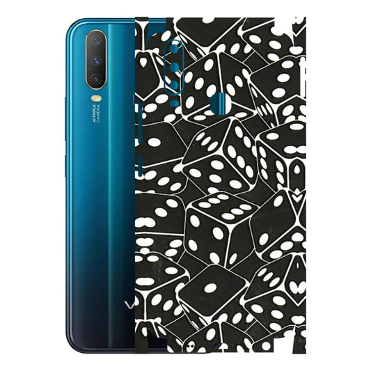 VIVO Y Series Phone Skins (All Models) - Big Black Dices - 3D Embossed Finish (L-106) Vivo Y15