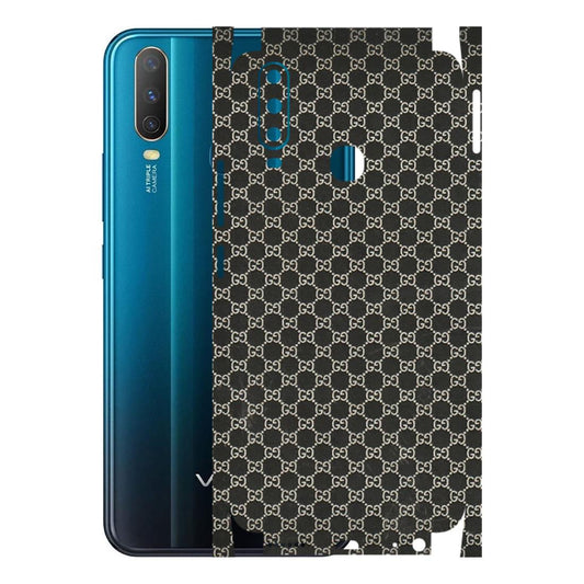 VIVO Y Series Phone Skins (All Models) - Black G Print - 3D Embossed Finish (L-109) Vivo Y15