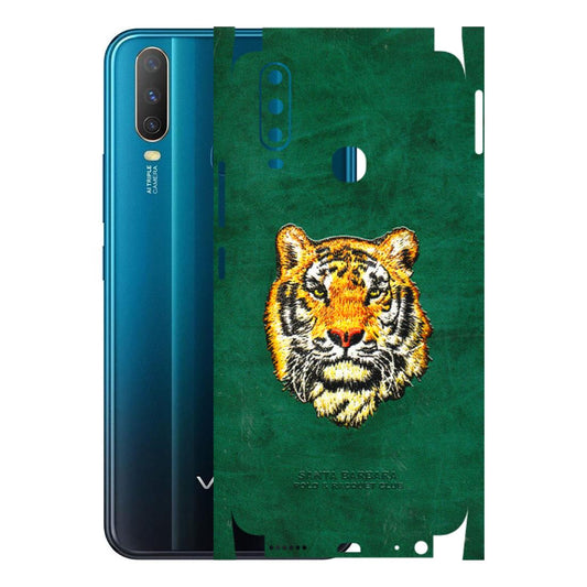 VIVO Y Series Phone Skins (All Models) - Leather Feel Tiger - 3D Embossed Finish (L-111) Vivo Y15