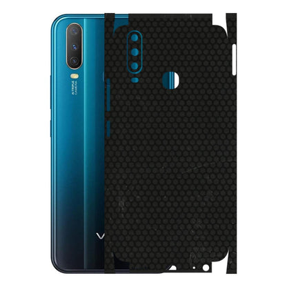 VIVO Y Series Phone Skins (All Models) - Black honeycomb - 3D Embossed Finish (L-114) Vivo Y15